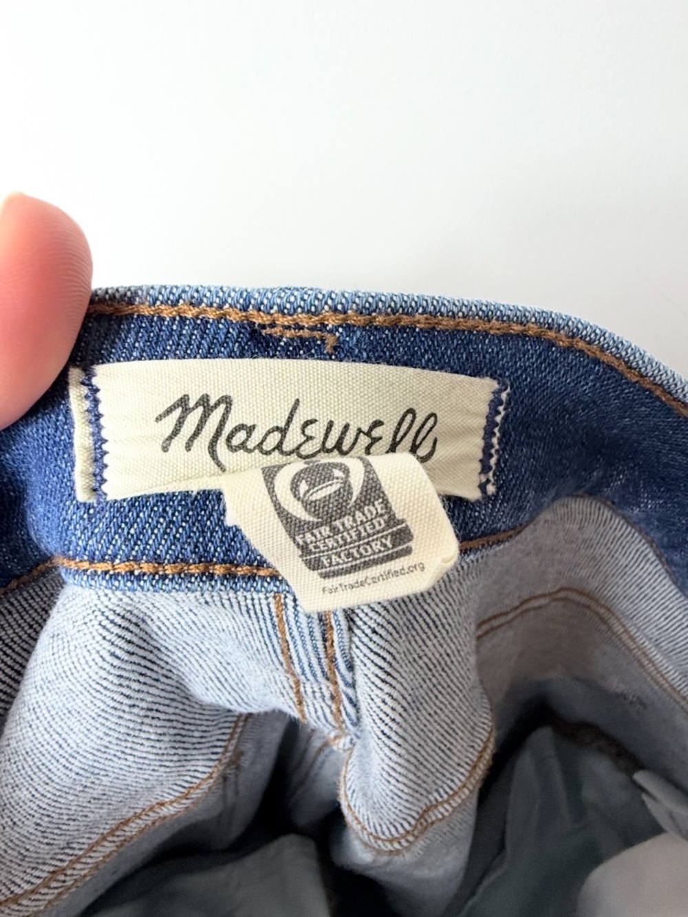 Madewell Cali Demi Boot Denim Size 32T Blue Jeans Cropped Fringe (S) - Picture 8 of 12